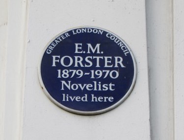 EM Forster plaque