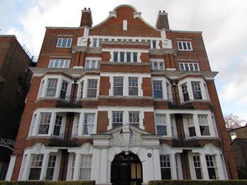 front of a building in Ealing